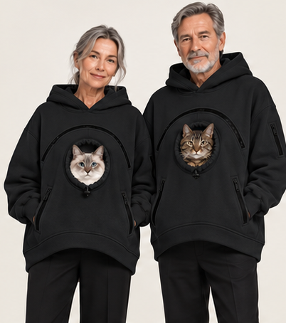 MINION Cat Cuddle Hoodie — Black