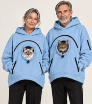 MINION Cat Cuddle Hoodie — Sky Blue