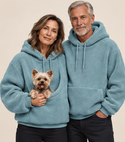 MINION Dog Cuddle Hoodie — Aqua Blue